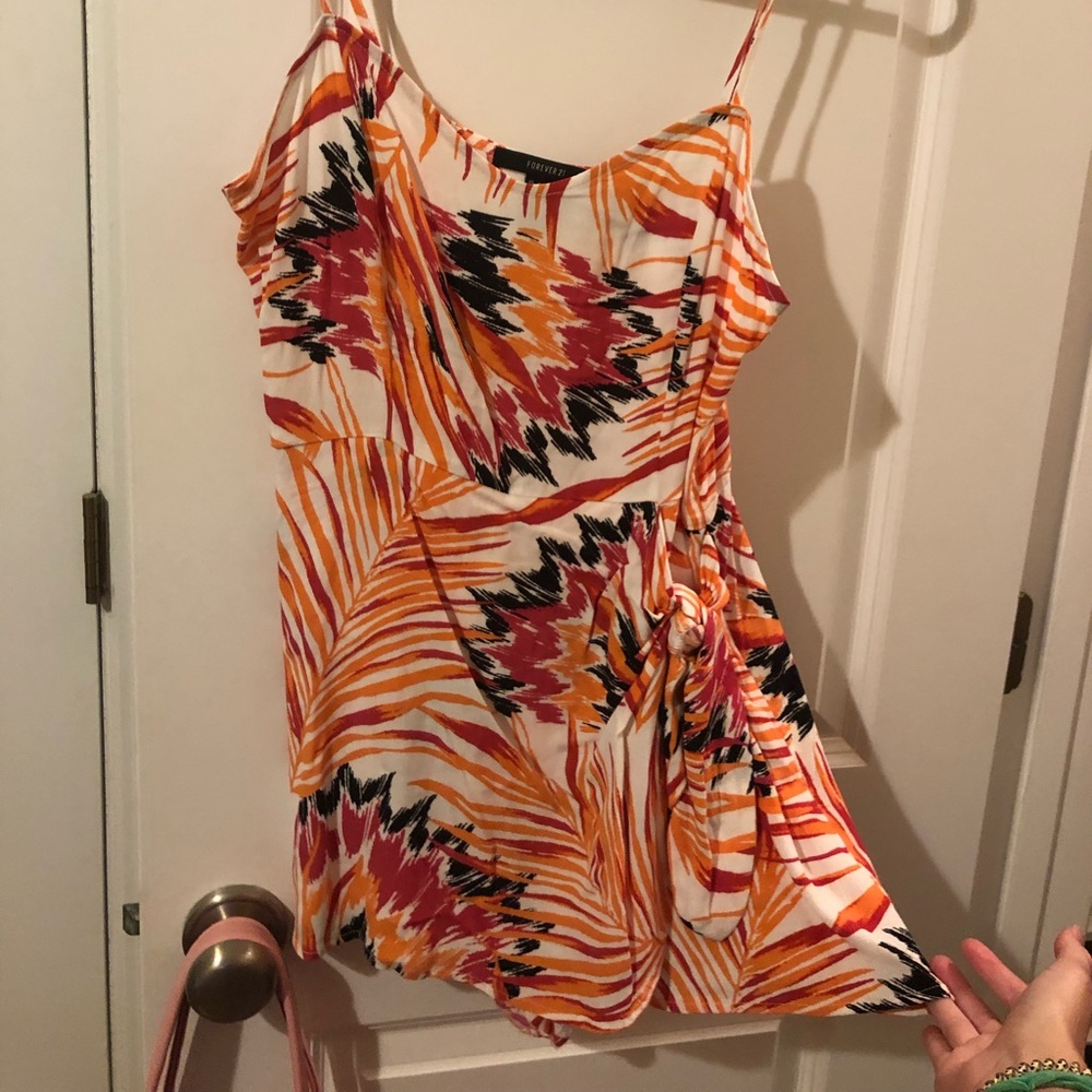 Forever 21 floral romper